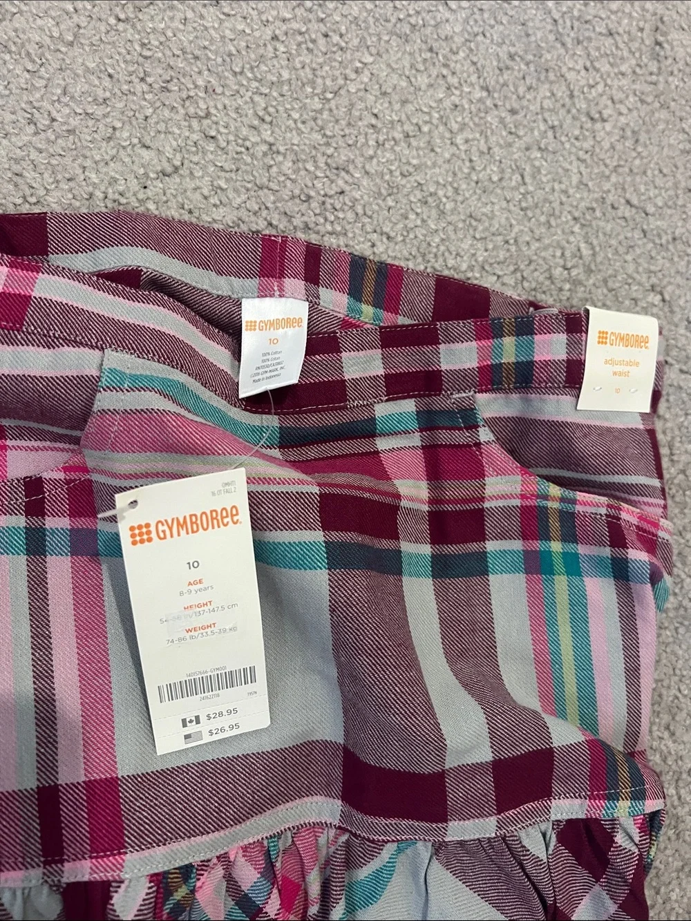 Gymboree plaid circle